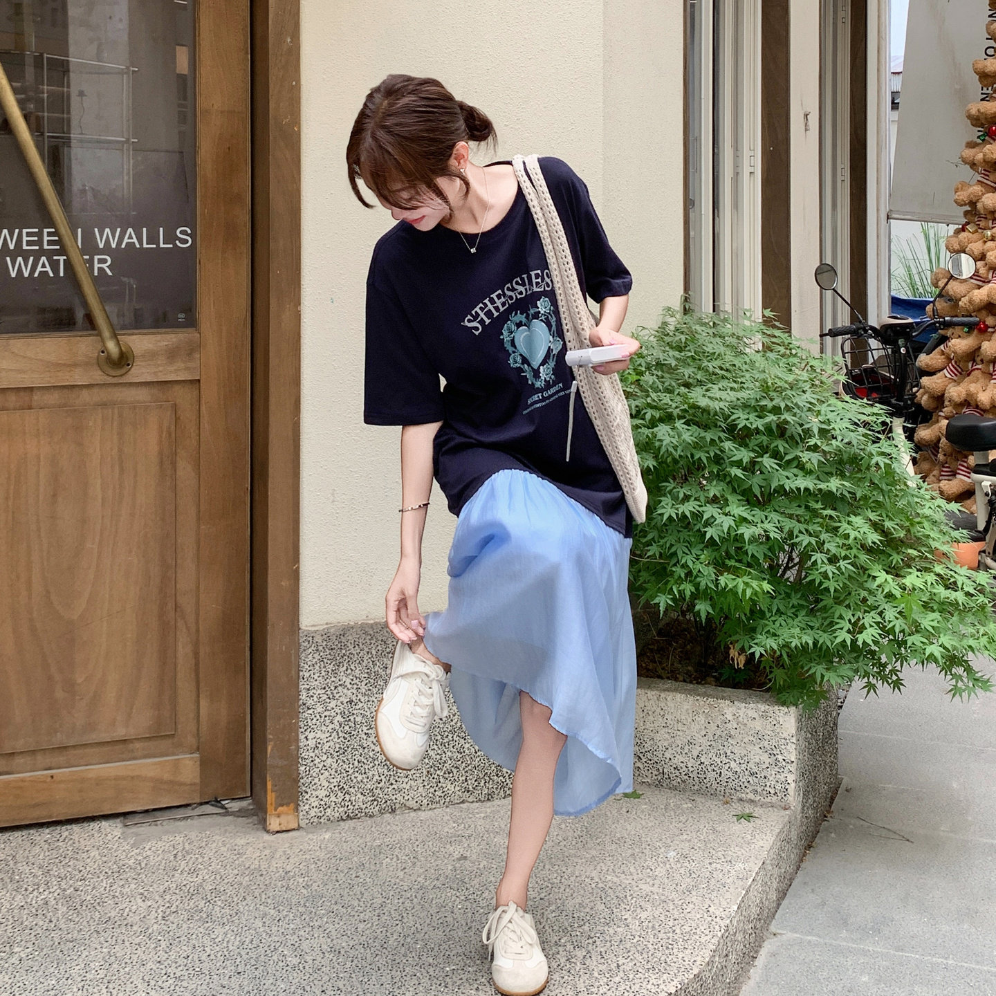 2025【现货夏款】新货拼接假两件连衣裙201-Q127-P135-控198,女装连衣裙,浙宝201