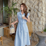 2025【现货夏款】新货衬衫连衣裙201-3065-p115-控168，女装连衣裙，浙宝201