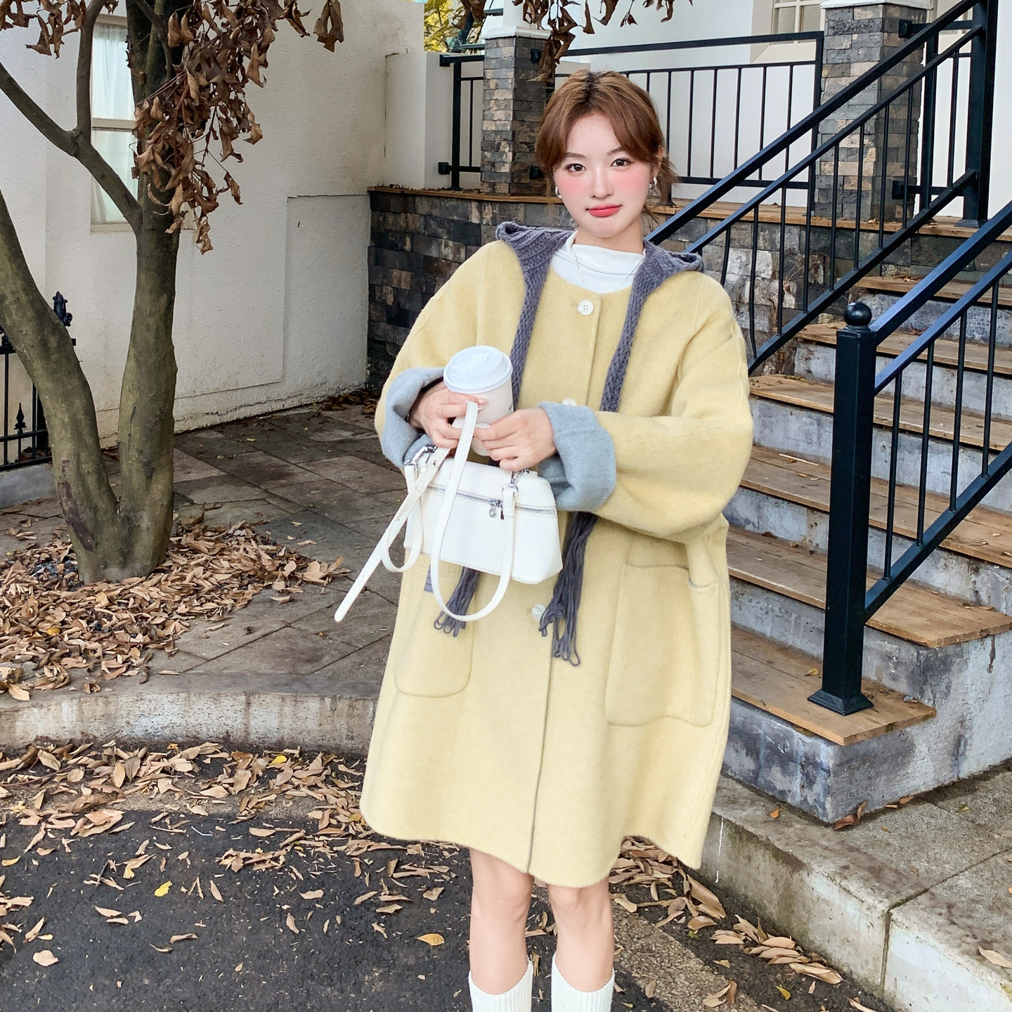 2025【现货冬款】新货披肩双面尼外套201-Q290-P295-控418,女装毛呢外套,浙宝201