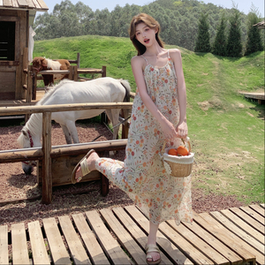 2025【现货夏款】新货碎花吊带裙201-Q055-P115-控178图片