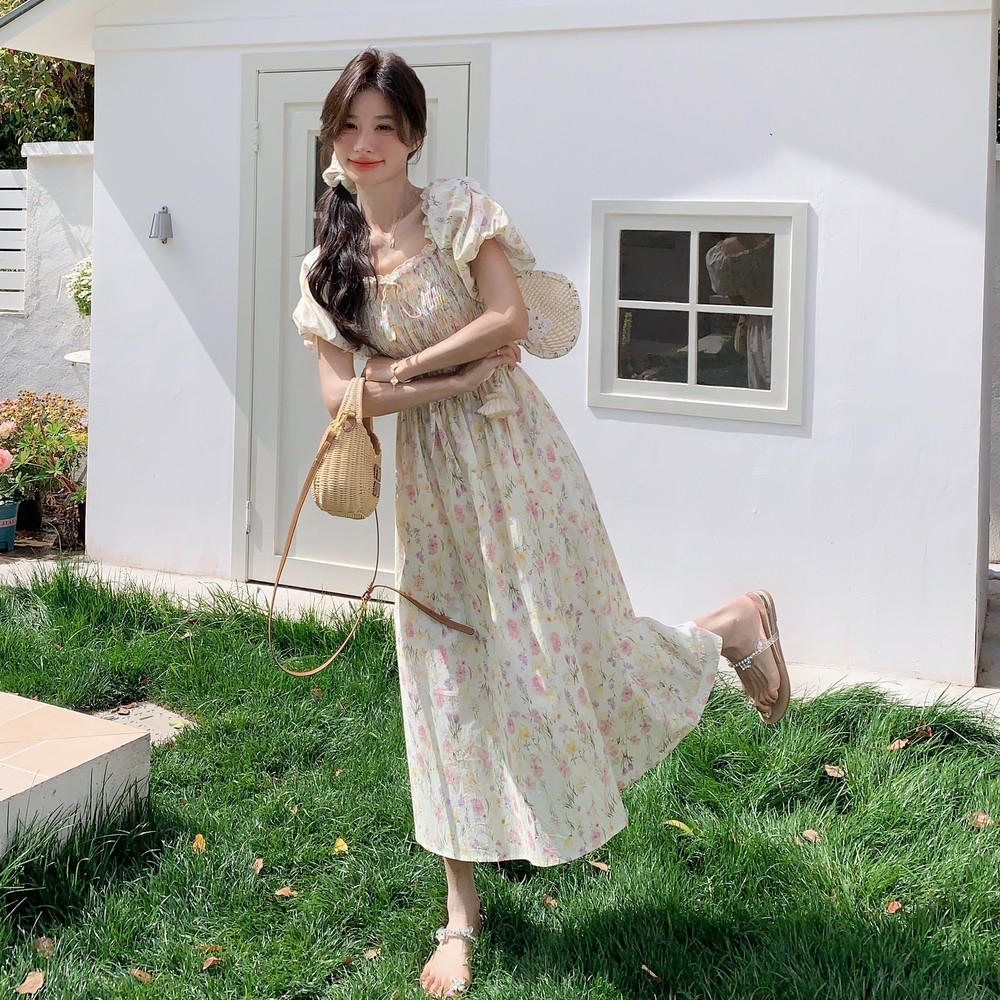 2025【现货夏款】新货碎花连衣裙201-Q050-P125-控188,女装连衣裙,浙宝201
