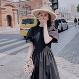 2025【现货夏款】新款泡泡袖连衣裙201-3045-P120-控178，女装连衣裙，浙宝201