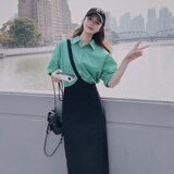 2025【现货夏款】新款两件套连衣裙201-3042-P125-控178，女装连衣裙，浙宝201