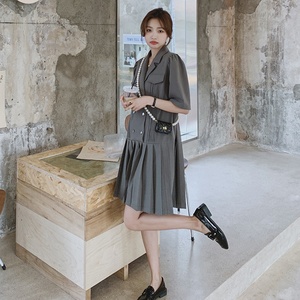 【现货春款】女装长袖连衣裙简约风201-2203-p115-控168图片