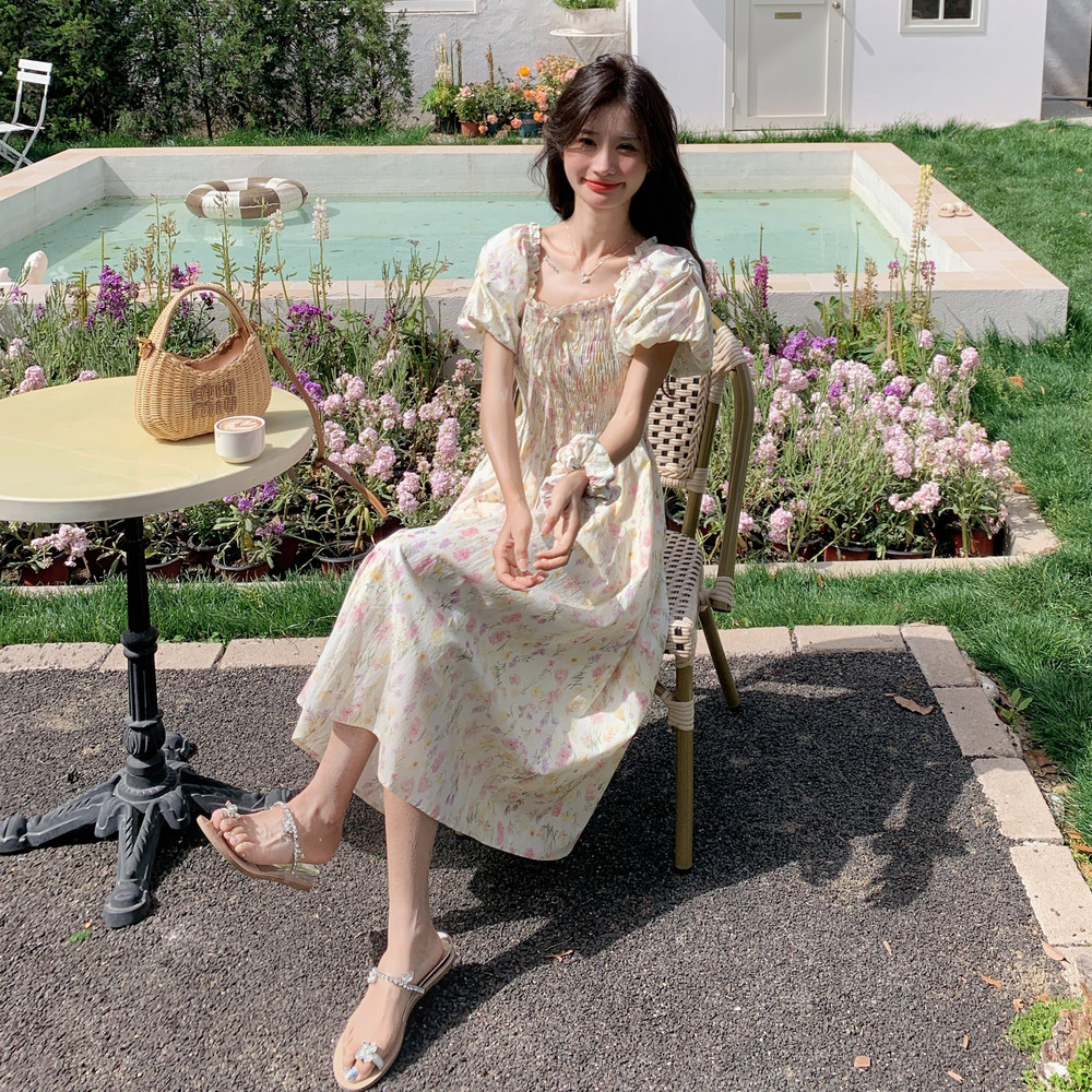 2025【现货夏款】新货碎花连衣裙201-Q050-P125-控188,女装连衣裙,浙宝201