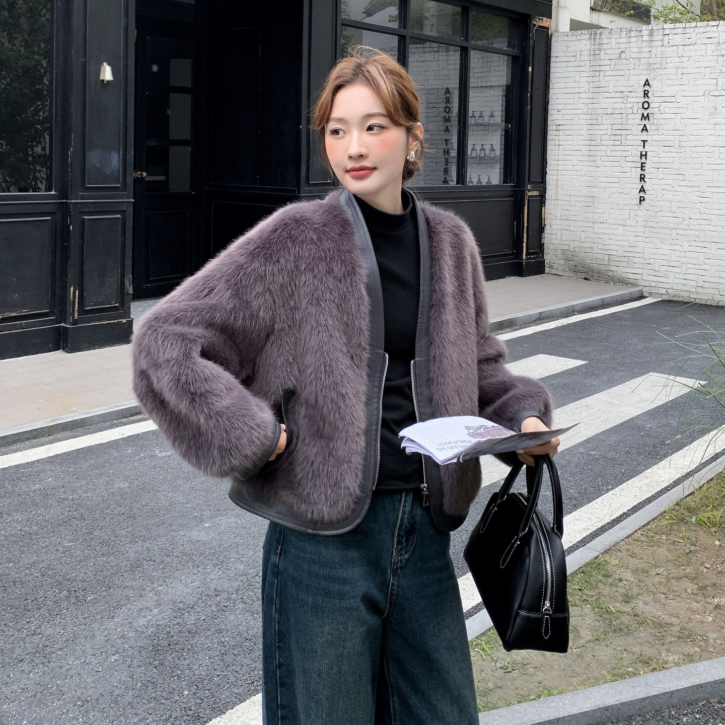 2025【现货冬款】新货短款皮草外套201-Q286-P185-控278,女装皮草,浙宝201