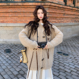 2025【现货冬款】新货连帽毛衣开衫201-Q228-P145-控198，女装针织衫/毛衣，浙宝201