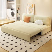 科技绒布可折叠沙发床两用客厅小户型网红款 阳台多功能双人1.5米