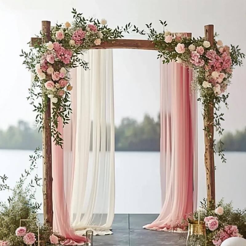 婚庆森系木质拱门户外草坪婚礼木架木桩花门布置造景背景摆件花架