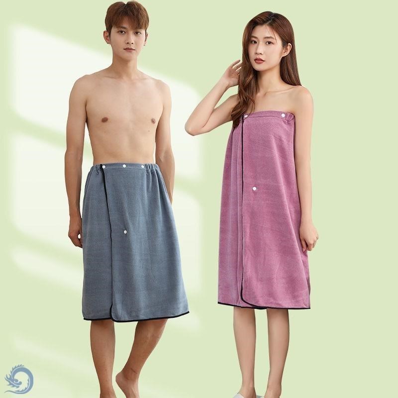 情款侣F3c8181浴巾一情侣家用吸扣水按大码对浴袍男女士可穿可裹