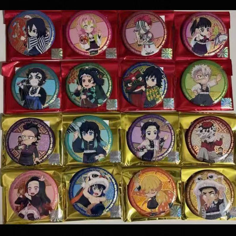 鬼灭之刃快闪非遗金边限定徽章