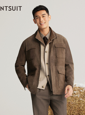 【磨砂雾面羊皮】WANTSUIT猎装皮衣卡哈特夹克外套工装巴恩风复古