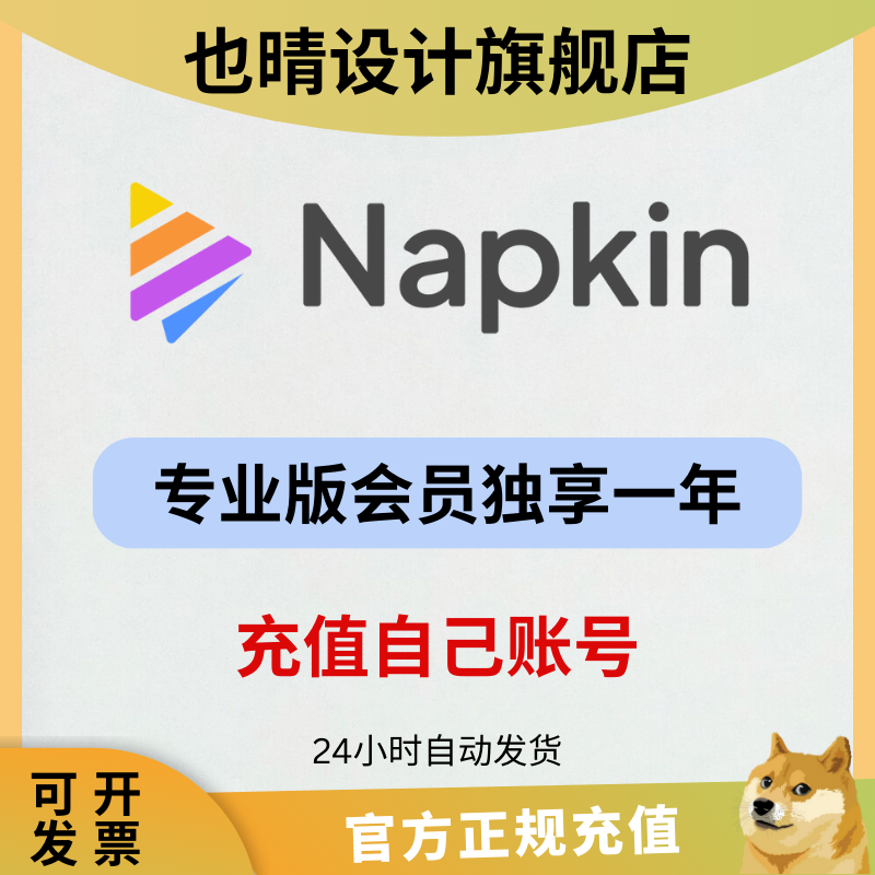 Napkin ai Pro高级会员注册全新个人独享AI智能文字生成可视