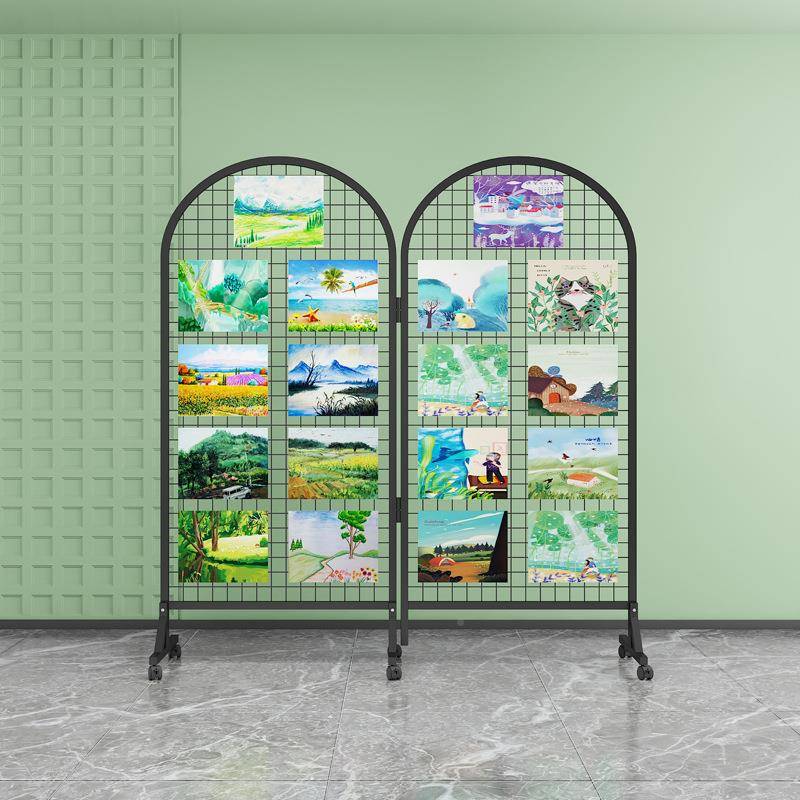 展示架展画室示展架展示服装店展架SLM圆形厂家览示作品幼儿展览