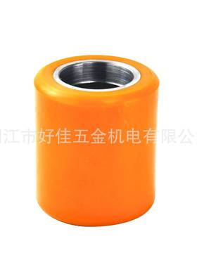 源磨头氨工厂直供80X0mm钢芯高9耐聚酯HJ88090S（PU)电动叉车承重