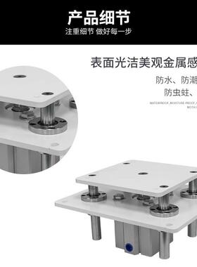 四导柱气平缸F1820.0.50.4.B.M顶升台8铝板气缸63QXF/80行程