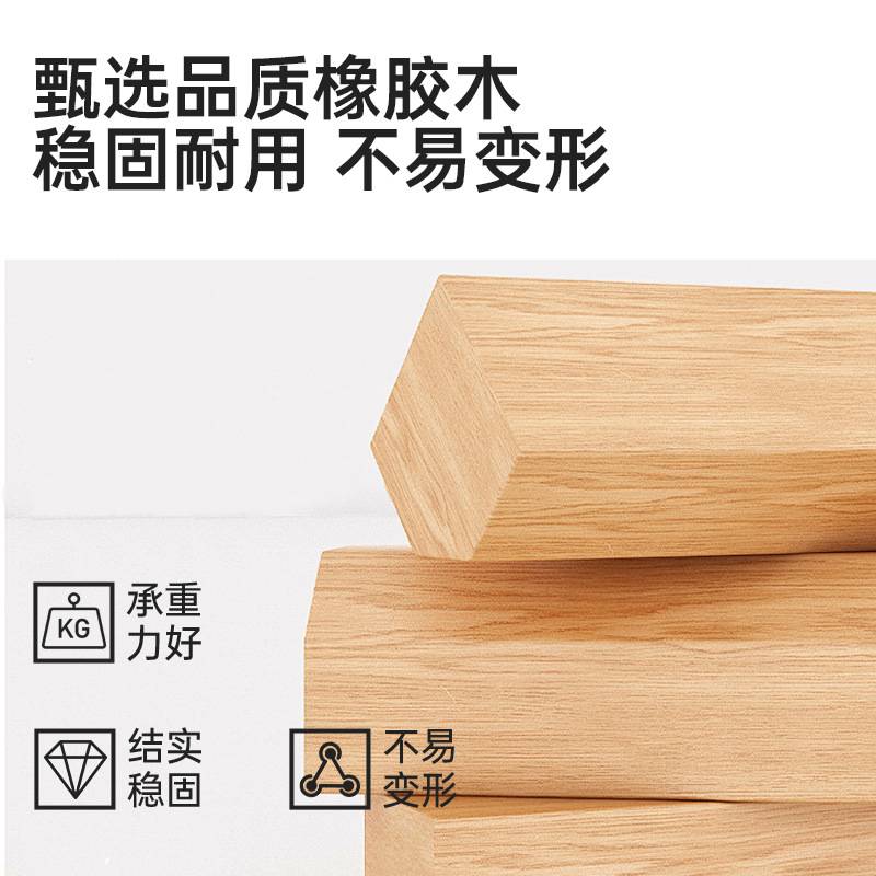 奶油风卧室挂衣架创意多功能落地衣架结实耐用实木衣帽架一件起批