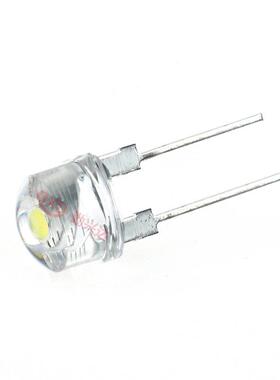 f8灯珠8mm珠帽光灯白发白黄蓝红翠绿直插式led灯草珠发光XUD二极