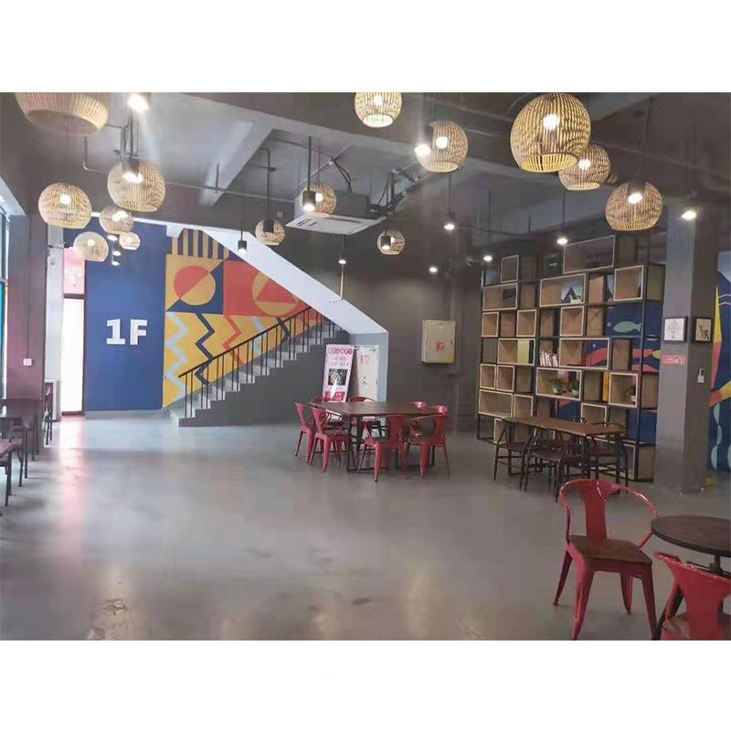 泰宁县东南亚酒店餐厅工程灯竹吊编日式YE471藤餐厅艺编织竹艺竹