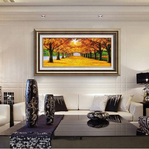 欧式酒店半手绘立体油画客厅装饰画美式卧室床头挂画玄关餐厅壁画图片