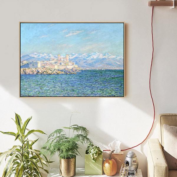 奈大海油画客厅沙背景装饰F9TSJ7H5画卧室挂画欧风景壁画简无框莫