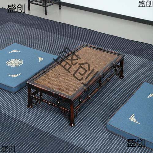 7W竹柒阁新榻中筇竹式家具窗榻米小炕桌罗汉床上桌家用飘C24JE3fS