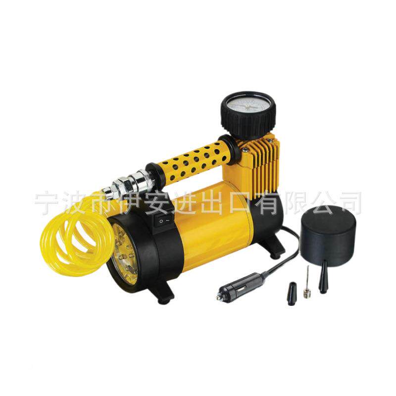 携12v汽车空气压缩行机96自轮胎充气机便式迷你电动气泵用于动自