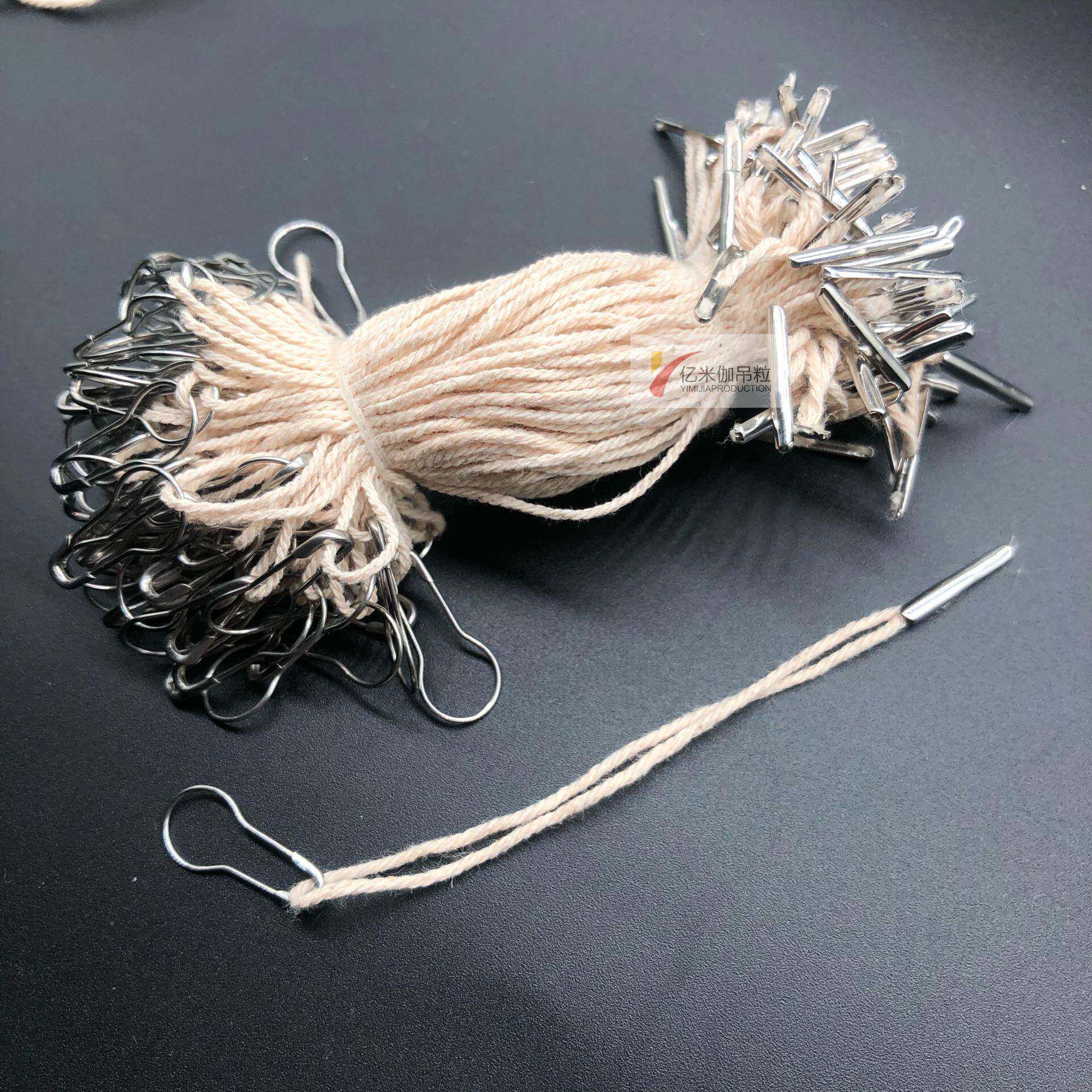 芦厂家直0099服装商标绳别针吊绳吊葫别针线吊牌销绳子手穿绳标签