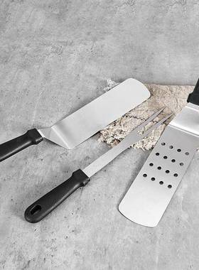 现LL-S29货不锈B钢BQ外烤具料理烧烤户铲29件套牛扒煎铲铁板烧