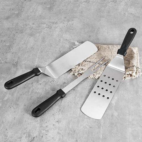 现LL-S29货不锈B钢BQ外烤具料理烧烤户铲29件套牛扒煎铲铁板烧