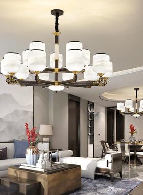 全铜中式吊灯客厅灯代简约气家用现202大5年新款别新墅大厅LOM餐