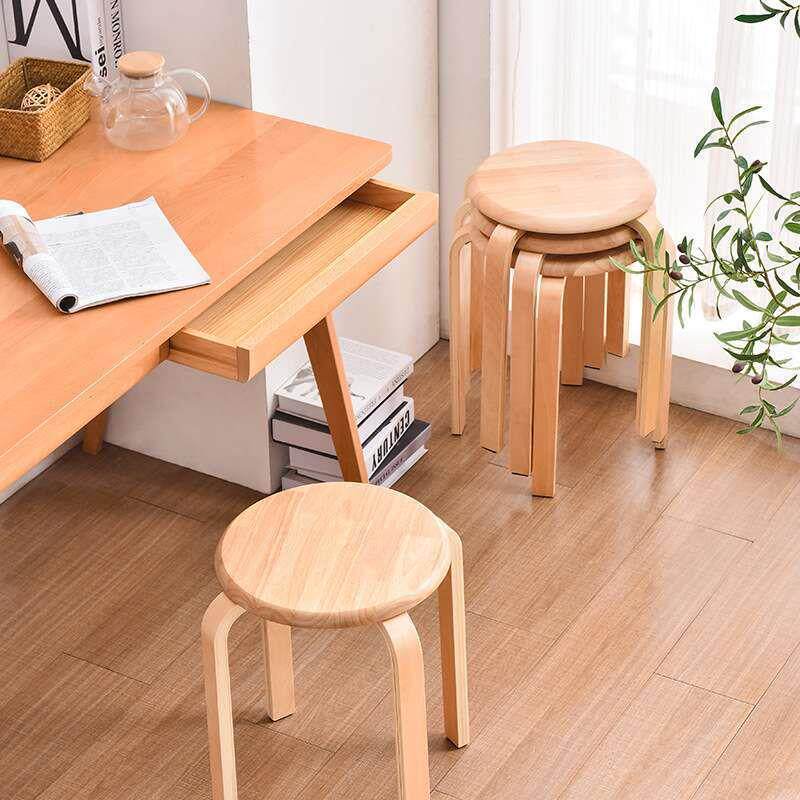 家用餐桌凳子圆餐64112577登子餐厅吃饭板凳备用椅实木高简约子独