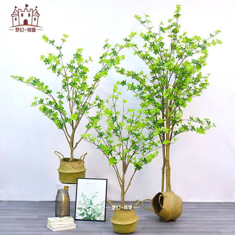 真绿植大型盆栽室内假绿植南盆栽微景天竹仿观旅人蕉落LNO地摆件
