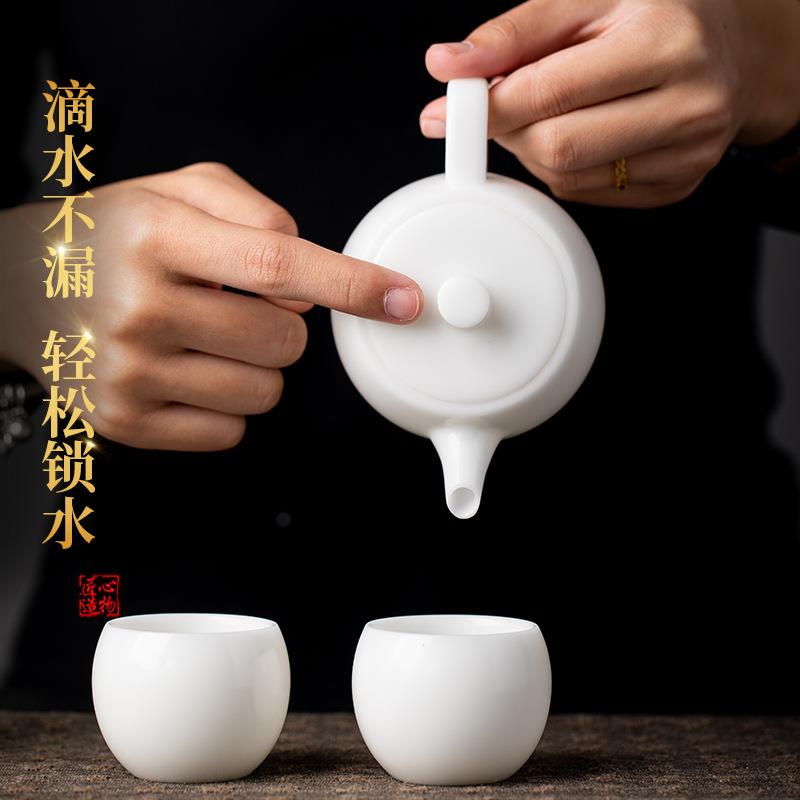 美人壶冰种瓷茶壶款小德号玉单人化羊脂玉lyc50茶白女瓷天花板一
