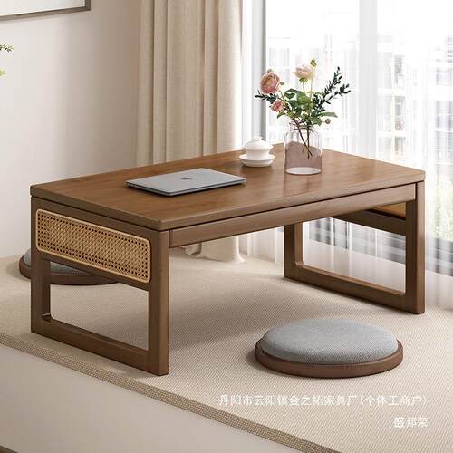 直销飘窗榻小桌子家用床上学习矮桌榻简米桌约CFDCPCZ茶茶几桌卧
