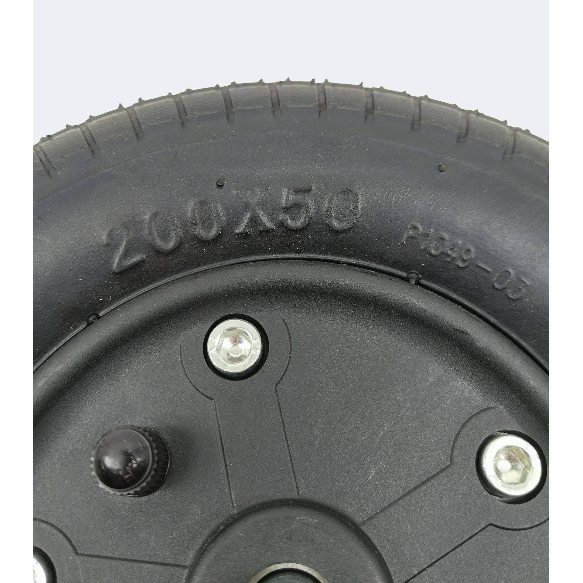 00*0充2轮椅前轮5电气动轮椅配件OPI带管孔9mm8寸