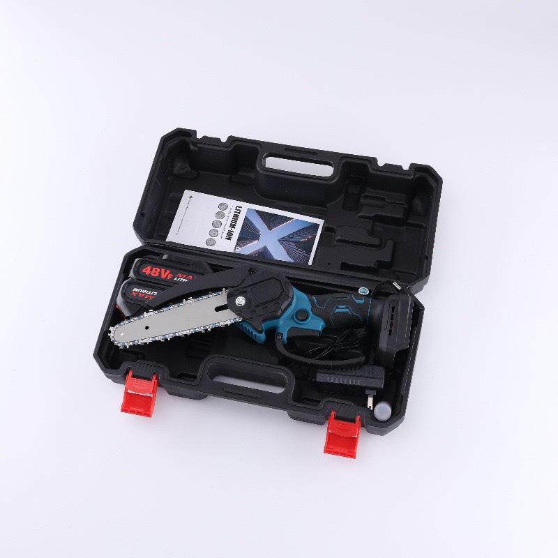 手无品牌/持有刷无刷修枝锯伐单锯锯园手林木工锯电链4寸6寸锂电