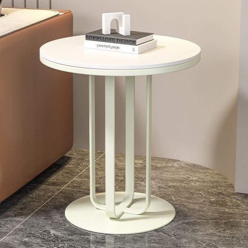 PSS风小圆桌铁艺茶几客厅酒到店头移动角几轻阳台茶台床奢包邮家