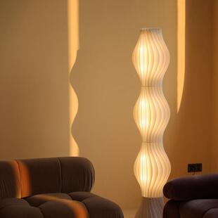 落地灯简32529约创意客厅沙设师卧计室书房旁样板间艺术草发裙落