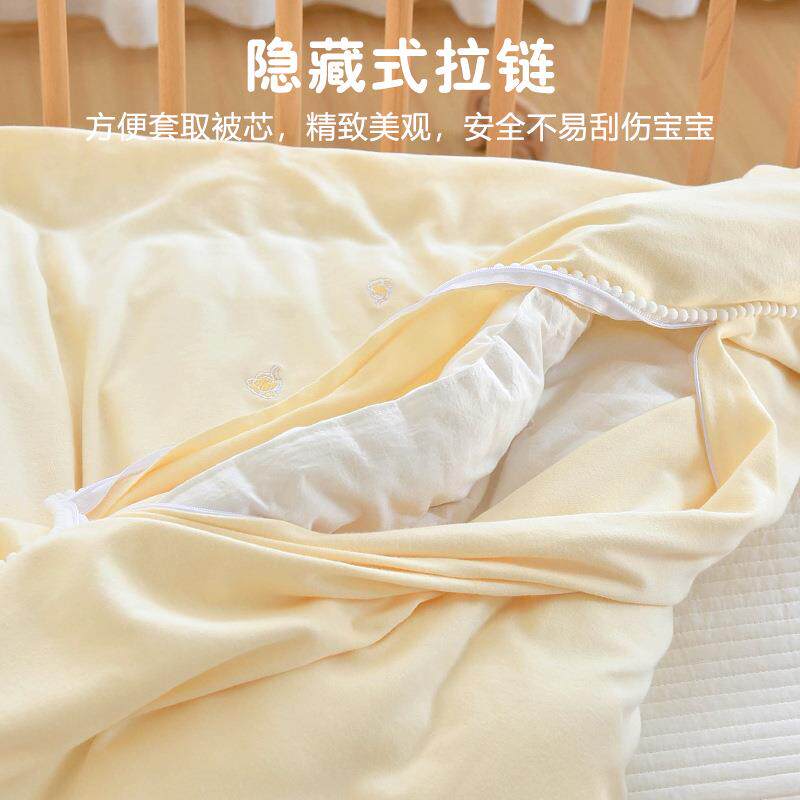 新生婴儿12m被罩幼儿园QDP童秋宝冬季儿换洗被单宝.纯棉a类被套单