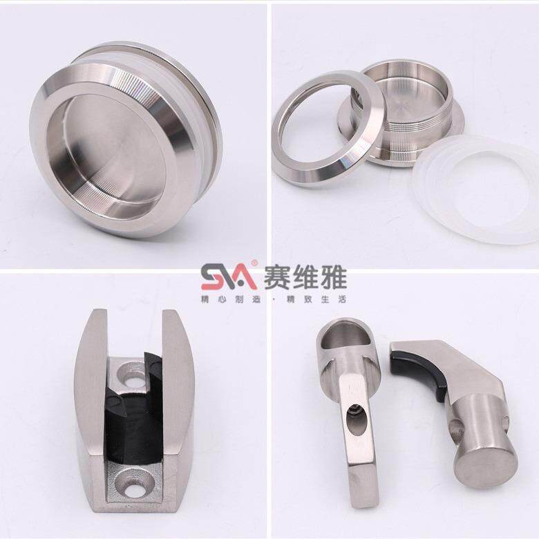 轮Ф璃25圆管轨道双移门无品牌/玻平移门滑轮移美式门大滚轮谷仓