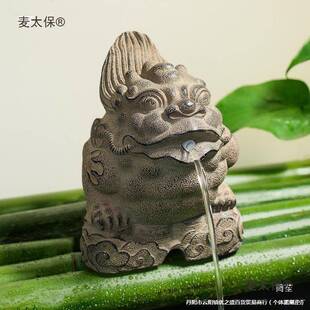 吸水出鱼缸水吐室内水户外IBU喷小象水流出水口池水口鱼环水循麦