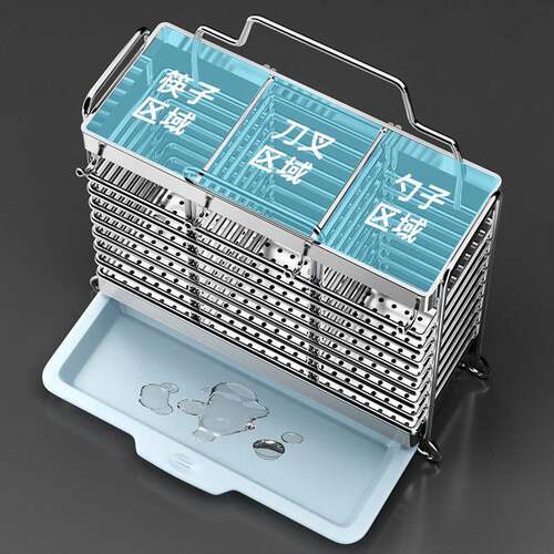 不锈筷子收纳盒筷钢子笼家用房壁挂式UUN厨沥水放筷子筒勺子架置