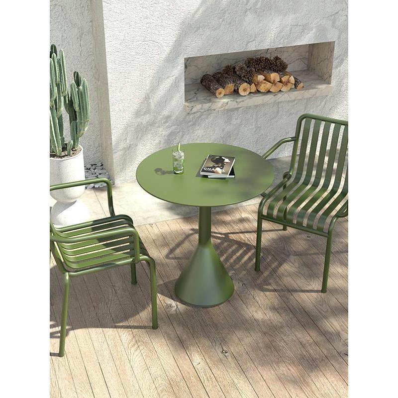 网红户外桌椅组合现代简约铁艺露天庭院奶茶店休闲桌椅套件咖啡店