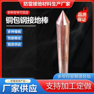 铜包钢接地棒家用地线接地装置 接地针铜覆钢接地覆铜钢接地棒