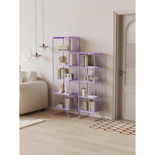 儿童书架客厅落地式多层储物架床头柜家用小书柜卧室铁质储物架