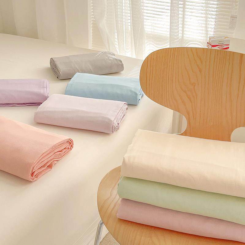 宝宝级舒服 A类纯色全棉双层纱床单床笠100棉单件单双人床 可定制