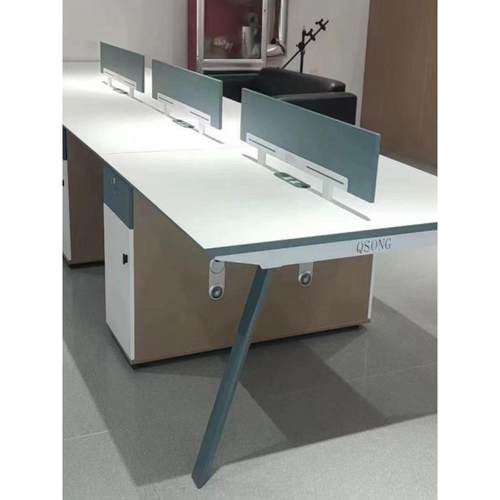 青岛办公桌椅组合简约现代板式俩人位职员桌员工办公家具屏风工位