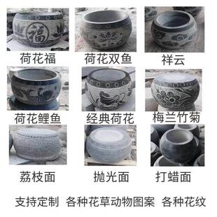 青石柱墩石柱顶石柱墩子底座实心空心正方形石墩雕花定制石墩子