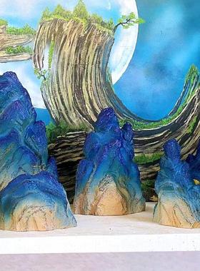 泡沫假山石定制商场橱窗舞台展示装饰影视道具高密度人工摆件